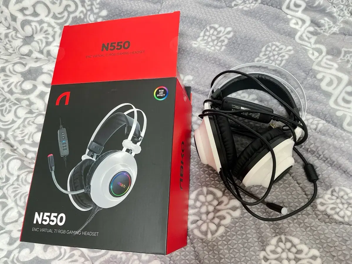 앱코 N550 헤드셋 화이트